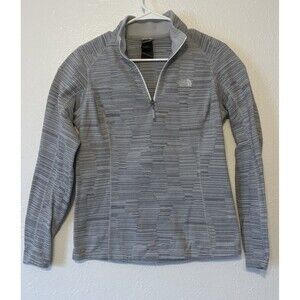THE NORTH FACE Women's Better Than Naked Pullover 1/4 Zip Grey Size Medium